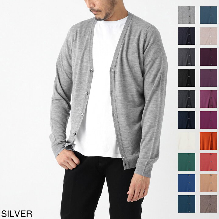 楽天市場 ジョンスメドレー John Smedley カーディガン メンズ Petworth Snowwhite Petworth エクストラファインメリノウール 30ゲージ 返品送料無料 ラッピング無料 あす楽対応 関東 22aw モダンブルー楽天市場店