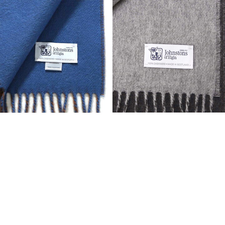 楽天市場 アウトレット ジョンストンズ Johnstons Of Elgin カシミヤ リバーシブルマフラー メンズ レディース Ru6655 あす楽 関東 返品送料無料 ラッピング無料 モダンブルー楽天市場店