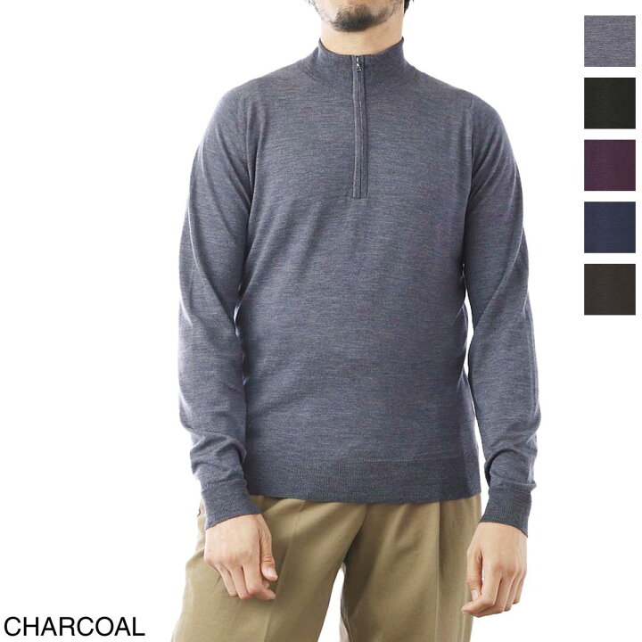 楽天市場】ジョンスメドレー JOHN SMEDLEY ハーフジップ ニット メンズ 