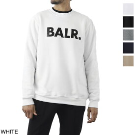 ボーラー BALR. スウェット brand crewneck sweater white black BRAND CREW NECK SWEATER 10003A【返品送料無料】[2023AW]
