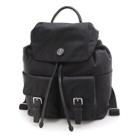 トリーバーチ TORY BURCH バックパック ブラック 85061 001 VIRGINIA FLAP BACKPACK【返品送料無料】[2023AW]