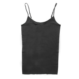 ハンロ HANRO キャミソール SPAGHETTI TOP レディース 071600 0019 black COTTON SEAMLESS コットン シームレス【返品交換不可】