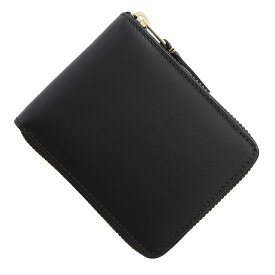 コム デ ギャルソン COMME des GARCONS 2つ折り財布 小銭入れ付き ブラック メンズ レディース sa7100 black CLASSIC LEATHER WALLET【返品送料無料】【ラッピング無料】[2024SS]