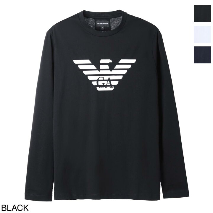 楽天市場】エンポリオアルマーニ EMPORIO ARMANI クルーネック 長袖T 