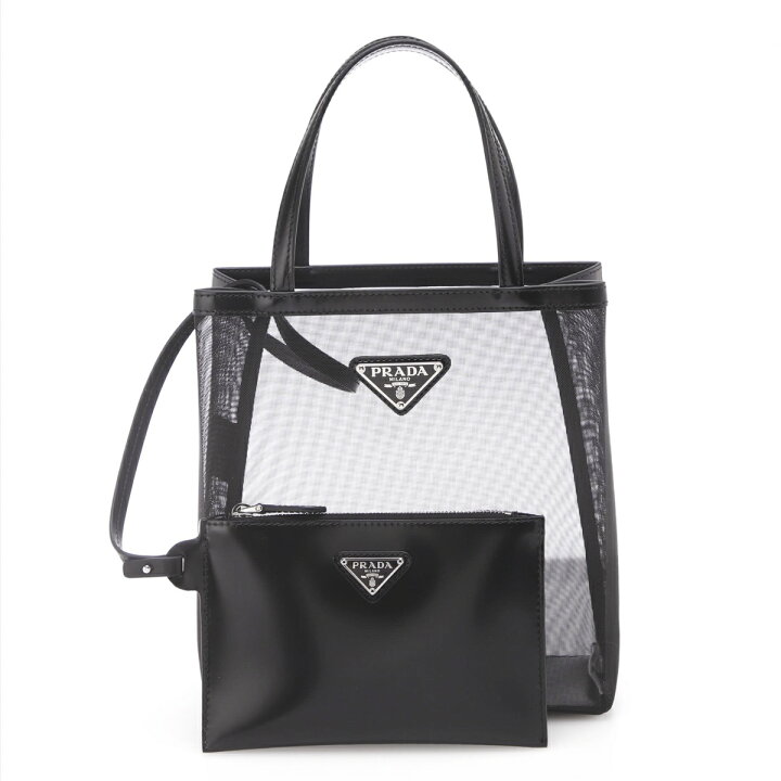 楽天市場】プラダ PRADA トートバッグ ショッピングバッグ ブラック  