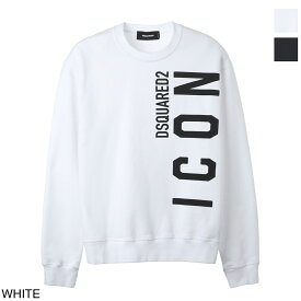 【アウトレット】【ラスト1点】ディースクエアード DSQUARED2 スウェット プルオーバー メンズ s79gu0066 s25516 100 BE ICON SWEATSHIRT【返品送料無料】
