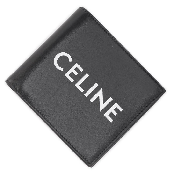 楽天市場】セリーヌ CELINE 2つ折り財布 小銭入れ付き ブラック 10c87  