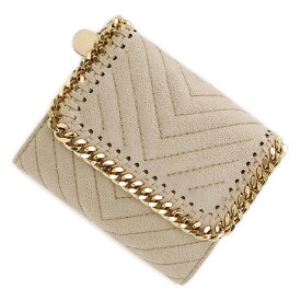 ステラマッカートニー STELLA McCARTNEY 3つ折り財布 小銭入れ付き ベージュ レディース 431000 w70006 9300 FALABELLA SHAGGY DEER【返品送料無料】