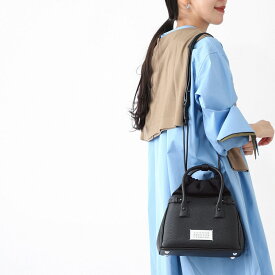 メゾンマルジェラ Maison Margiela ハンドバッグ 2WAY ブラック レディース b3wd0005 4348 8013 5AC DRAWSTRING SMALL GRAINY LEATHER【返品送料無料】