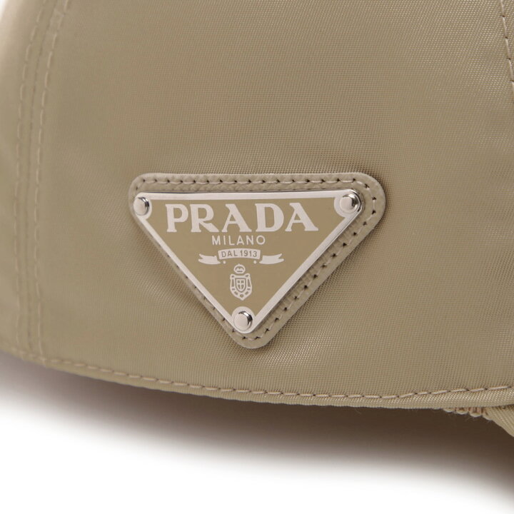 楽天市場】プラダ PRADA ベースボールキャップ ベージュ メンズ 2hc274 