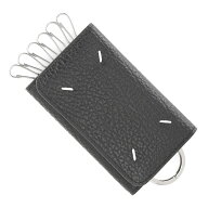 メゾンマルジェラ Maison Margiela キーケース ブラック レディース KEY CHAIN 6 RINGS【返品送料無料】