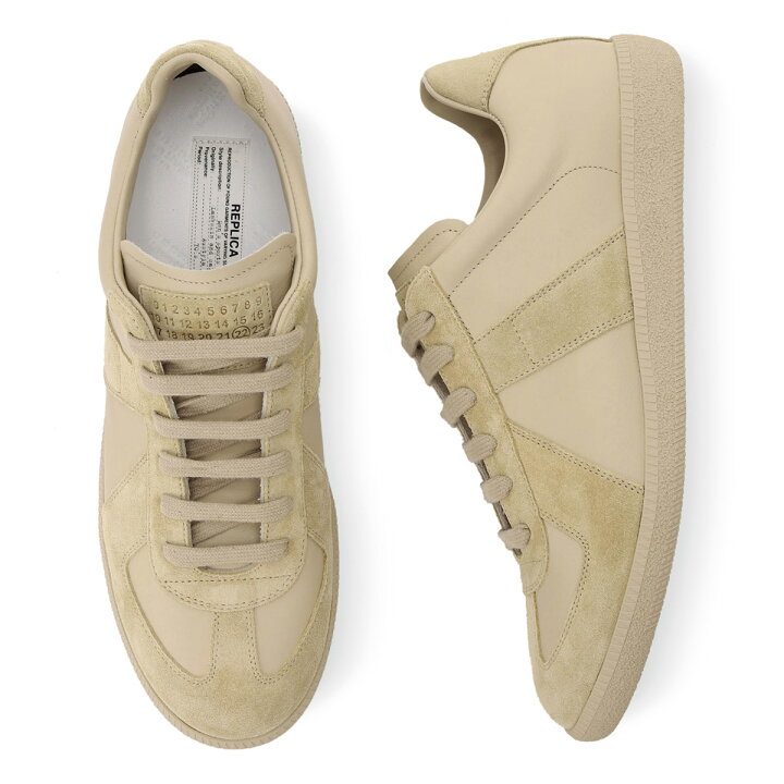 楽天市場 メゾンマルジェラ Maison Margiela スニーカー ベージュ メンズ 大きいサイズあり S57ws0236 P17 H9143 Replica Sneakers あす楽対応 関東 返品送料無料 ラッピング無料 モダンブルー楽天市場店