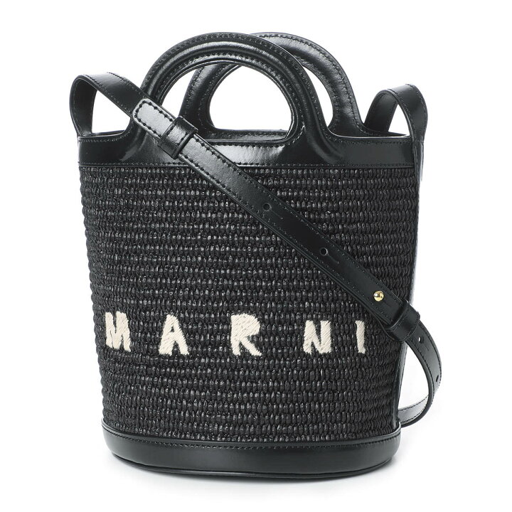 楽天市場】マルニ MARNI バケットバッグ 2WAY ブラック レディース 