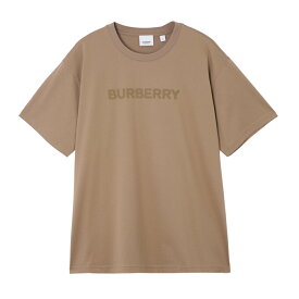 【4/25限定!当選確率1/2!MAX100%POINT BACK!※要エントリー】バーバリー BURBERRY クルーネックTシャツ ブラウン 8055310 camel HARRISTON【返品送料無料】[2023SS]