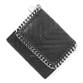 ステラマッカートニー STELLA McCARTNEY 3つ折り財布 ブラック レディース 431000 w8859 1000 FALABELLA SMALL FLAP WALLET【返品送料無料】