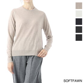 【アウトレット】ジョンスメドレー JOHN SMEDLEY クルーネック ニット belinda softfawn BELINDAエクストラファインメリノウール 30ゲージ【返品送料無料】[2022AW]