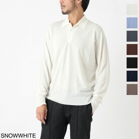 ジョンスメドレー JOHN SMEDLEY 長袖 ポロシャツ メンズ dorset snowwhite DORSET エクストラファインメリノウール 30ゲージ EASY FIT【返品送料無料】