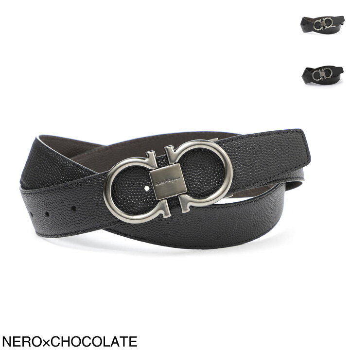 楽天市場】フェラガモ FERRAGAMO リバーシブル ベルト メンズ 679938  