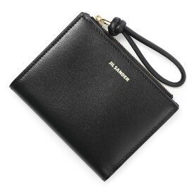 ジルサンダー JIL SANDER 2つ折り財布 小銭入れ付き ブラック レディース j07ui0016 p4841 001 MINI FRENCH WALLET GIRO【返品送料無料】【ラッピング無料】[2024SS]