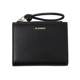 【12/10限定!当選確率1/2!MAX300%POINT BACK!※要エントリー】ジルサンダー JIL SANDER 2つ折り財布 小銭入れ付き レディース j07ui0016 p4841 001 MINI FRENCH WALLET GIRO【返品送料無料】[2025AW]