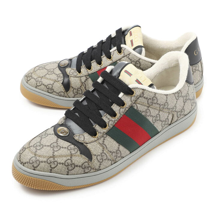 楽天市場】【アウトレット】グッチ GUCCI スニーカー ブラウン 674530 