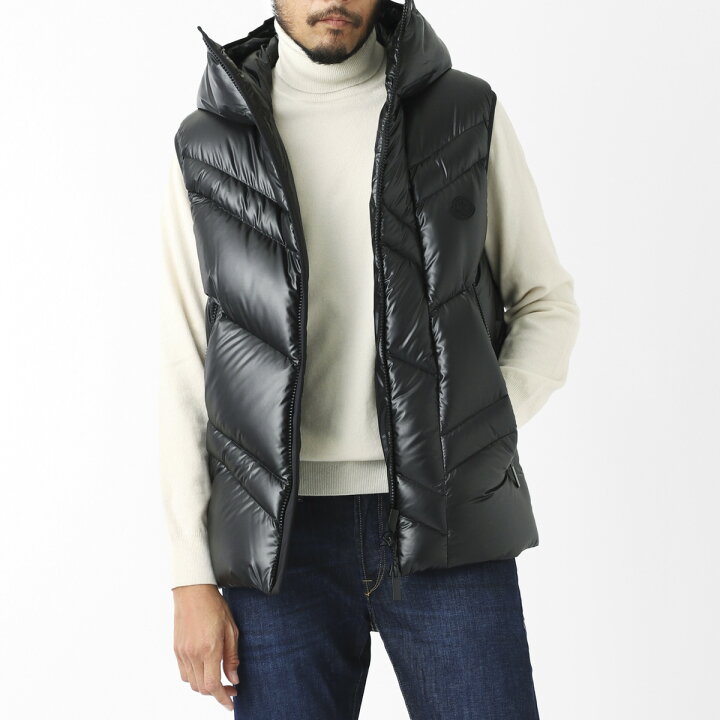 楽天市場】モンクレール MONCLER ダウンベスト ジレ ブラック メンズ 