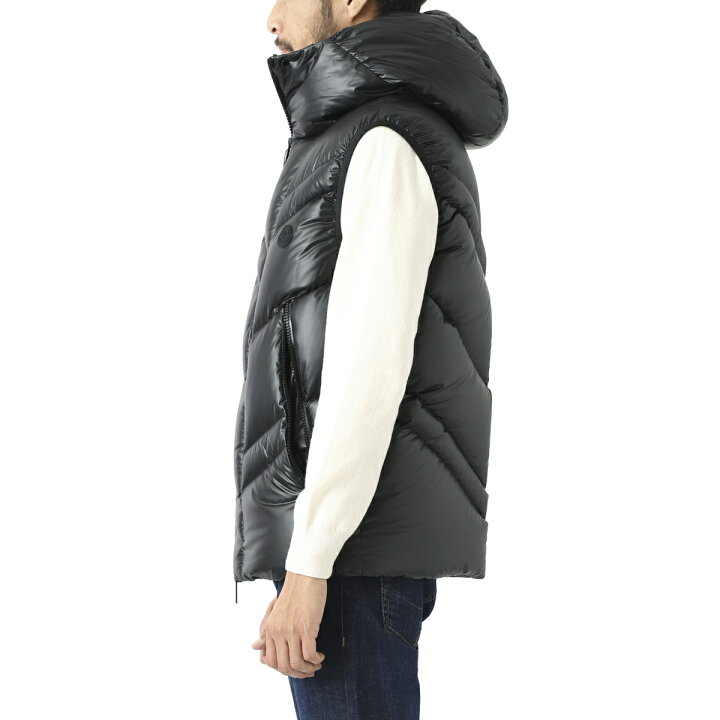 楽天市場】モンクレール MONCLER ダウンベスト ジレ ブラック メンズ 