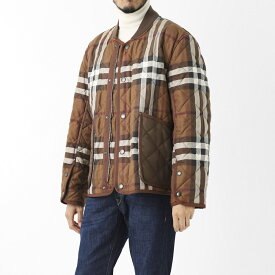 バーバリー BURBERRY 中綿入りジャケット キルティングジャケット ブラウン 8054454 darkbirchbrown ip CHECK DIAMOND QUILTED COTTON BOMBER JACKET【返品送料無料】[2022AW]