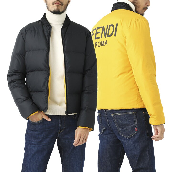 楽天市場】フェンディ FENDI リバーシブル ダウンジャケット マルチ 