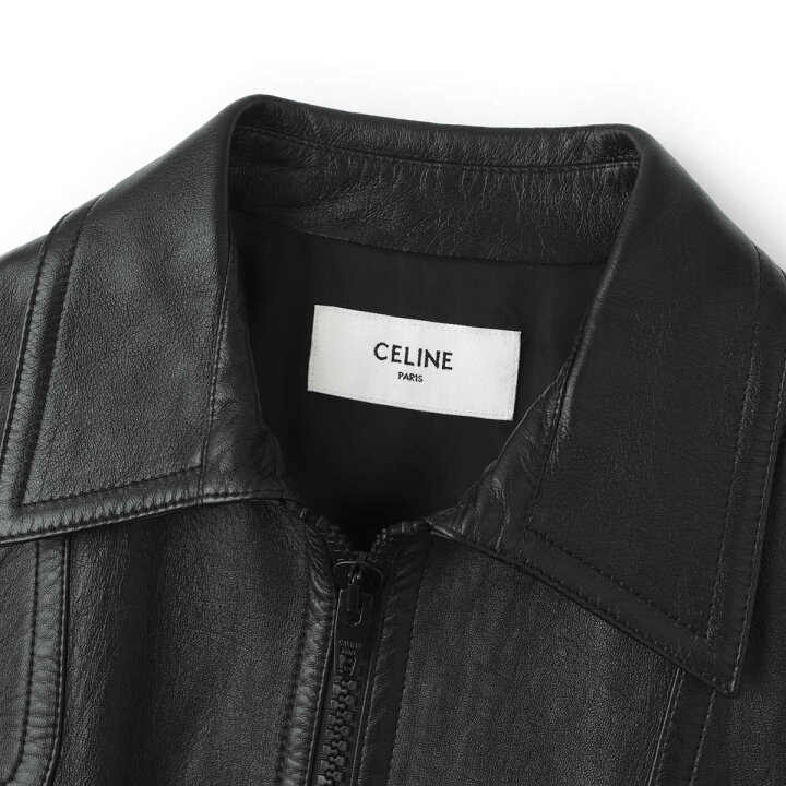 CELINE 21ss シングルレザージャケット CELINE】23SS ソフトラムスキン 