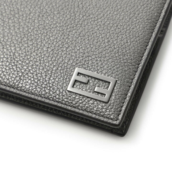 楽天市場】フェンディ FENDI 2つ折り財布 小銭入れ付き グレー メンズ  