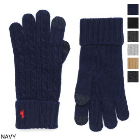 【ネコポス対応(1点まで)】ポロラルフローレン POLO RALPH LAUREN ニットグローブ 手袋 メンズ レディース pc0713 433【返品送料無料】[2025AW]