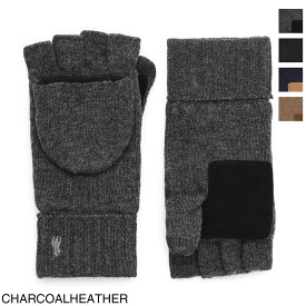 ポロラルフローレン POLO RALPH LAUREN ミトン付き フィンガーレス ニットグローブ 手袋 メンズ レディース pc0715 012【返品送料無料】[2025AW]