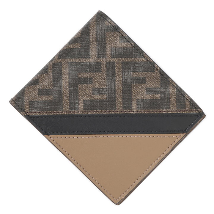 楽天市場】フェンディ FENDI 2つ折り財布 ブラウン メンズ 7m0169 ajf8 