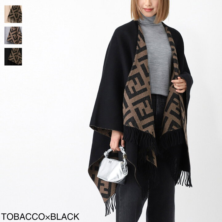 楽天市場】フェンディ FENDI ケープ ポンチョ レディース fxx715 aeow  