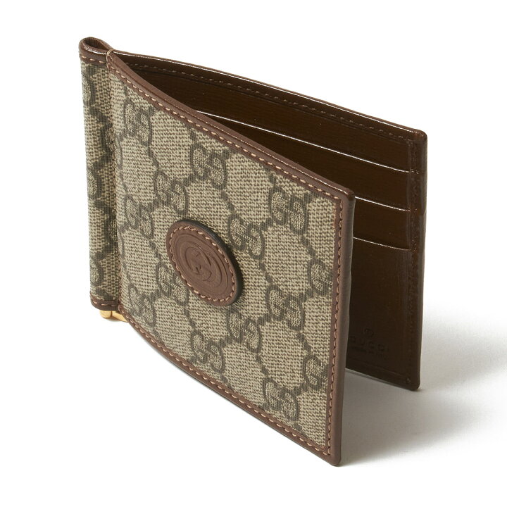 楽天市場】グッチ GUCCI マネークリップ ベージュ 700686 92tcg 8563 