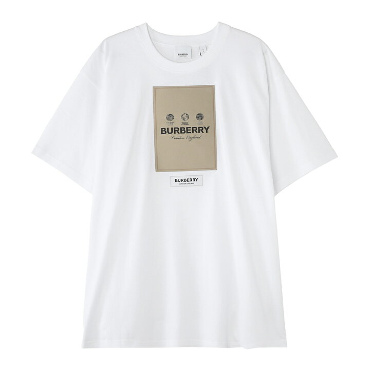 楽天市場】バーバリー BURBERRY クルーネック半袖Tシャツ ホワイト 