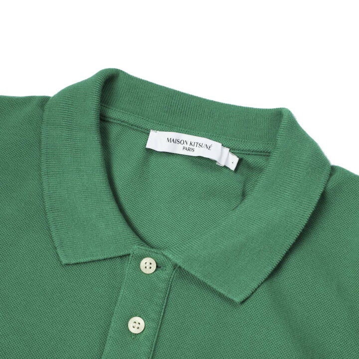 楽天市場】メゾンキツネ MAISON KITSUNE ポロシャツ グリーン メンズ 