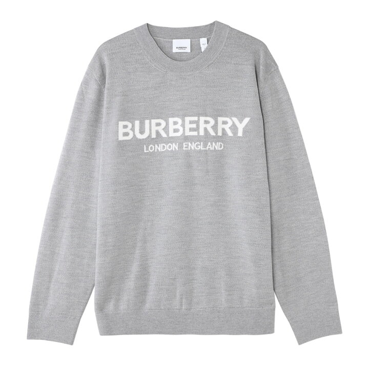 楽天市場】バーバリー BURBERRY クルーネックニット グレー 8054897  