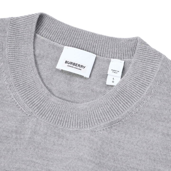 楽天市場】バーバリー BURBERRY クルーネックニット グレー 8054897  