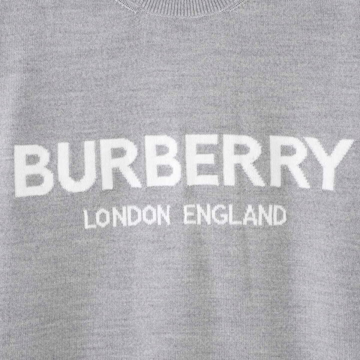楽天市場】バーバリー BURBERRY クルーネックニット グレー 8054897  