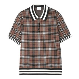 【アウトレット】バーバリー BURBERRY ニットポロシャツ ブラウン 8048136 birchbrown【あす楽対応_関東】【返品送料無料】