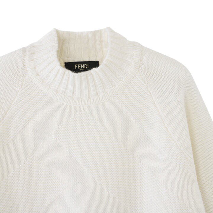 楽天市場】フェンディ FENDI クルーネックニット ホワイト fzy496 ah2y 