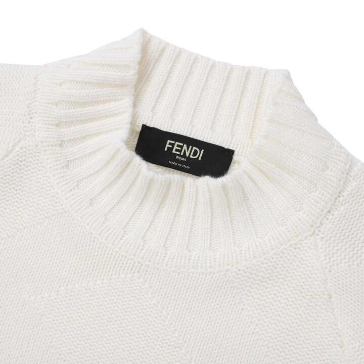 楽天市場】フェンディ FENDI クルーネックニット ホワイト fzy496 ah2y 
