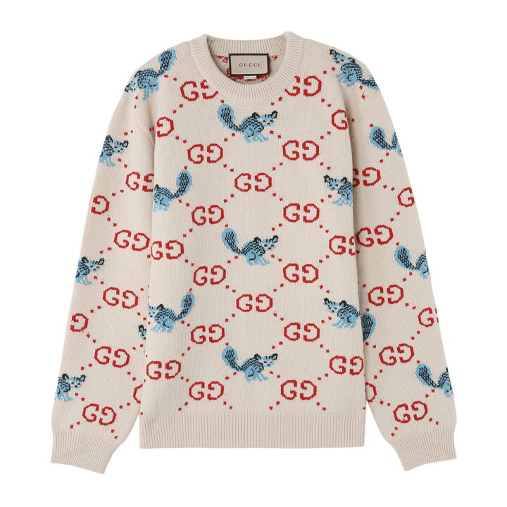 楽天市場】グッチ GUCCI クルーネックニット ベージュ メンズ 661836  