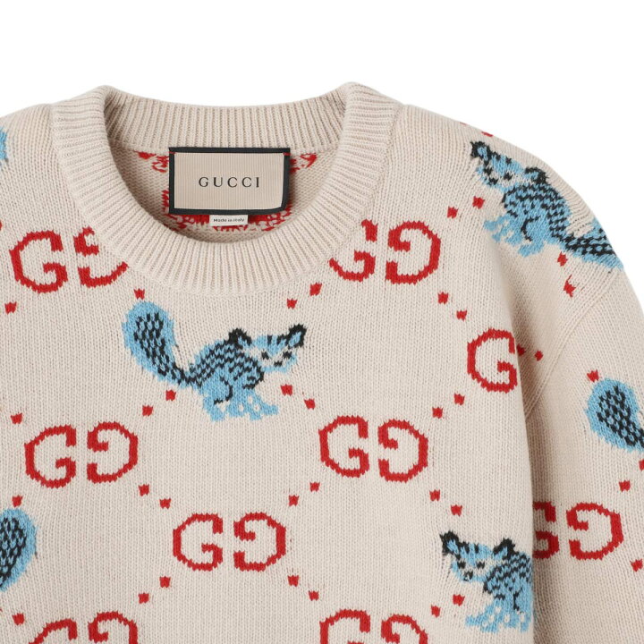 楽天市場】グッチ GUCCI クルーネックニット ベージュ メンズ 661836  