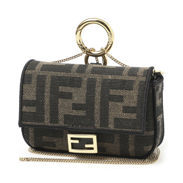 楽天市場】フェンディ FENDI チャーム バッグチャーム ブラウン 