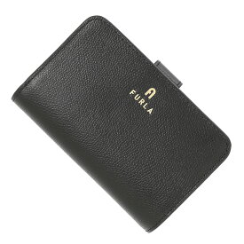 【アウトレット】フルラ FURLA 2つ折り財布 小銭入れ付き ブラック wp00314 are000 o6000 nero CAMELIA カメリア【返品送料無料】