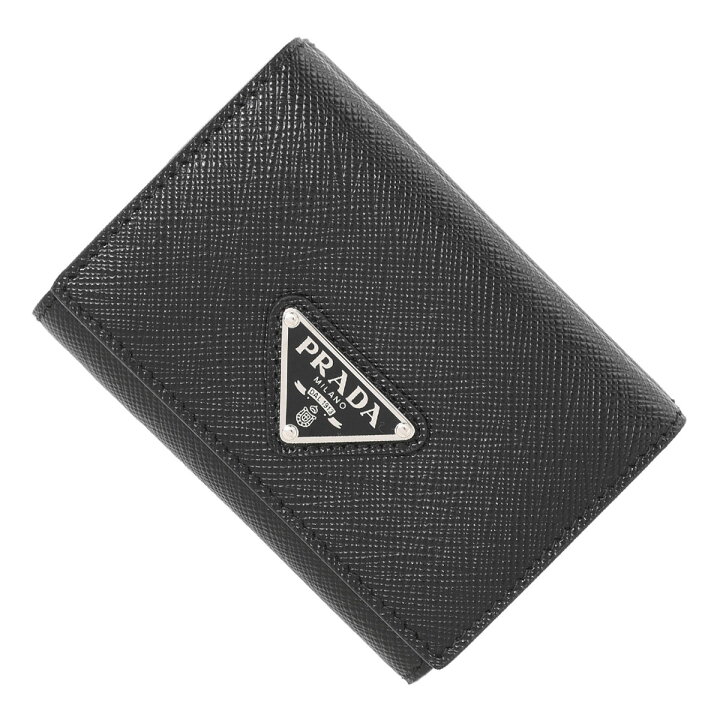 楽天市場】プラダ PRADA 3つ折り財布 小銭入れ付き ブラック メンズ 