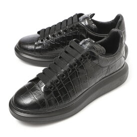 【アウトレット】【ラスト1点】アレキサンダーマックイーン ALEXANDER McQUEEN スニーカー ブラック メンズ 大きいサイズあり 553680 wiay0 1000 OVERSIZED SNEAKER【返品送料無料】【ラッピング無料】【あす楽対応_関東】